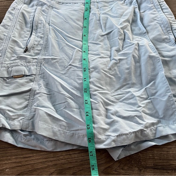 L.L. Bean Womens Light Blue Skort Wrap Zip Closure Size 6 100% Nylon - Picture 6 of 7